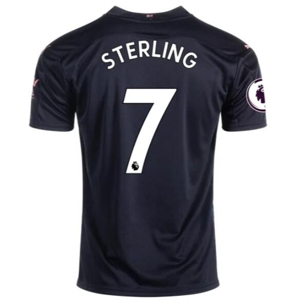 Manchester City Away Kit Soccer Jersey RAHEEM STERLING #7 2020/21